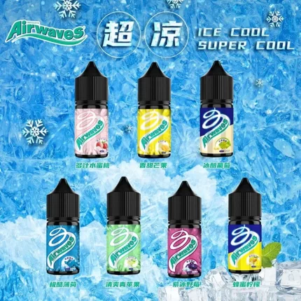 AIRWAVES 煙油極酷嗆涼口香糖系列超涼清新低刺激電子菸油